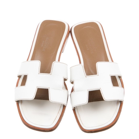100% AUTHENTIC! HERMES Oran Sandals size 34 - Picture 1 of 17